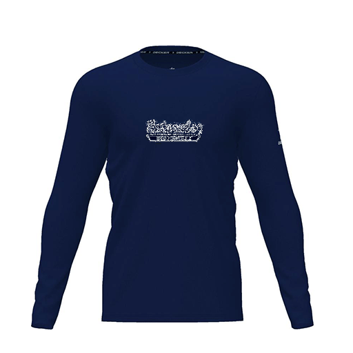 [CUS-DRIF-TEES-PER-CNK-LSL-NVY-YXS-LOGO1] Dri Fit Performance T-Shirt (Youth XS, Navy, Long Sleeve)