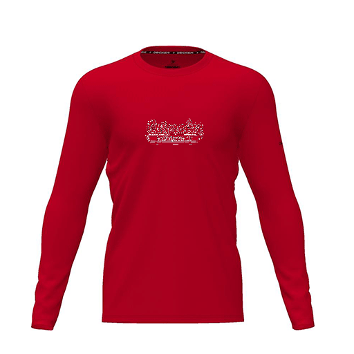 [FTLCDFRD-YXS-LOGO1] Dri Fit Performance T-Shirt (Youth XS, Red, Long Sleeve)