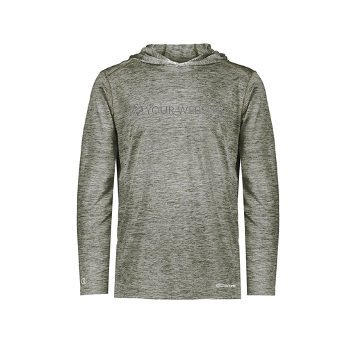 [FOLHCGGY-AS-LOGO3] Men's Charge Hoodie (Adult S, Gray, Logo 3)