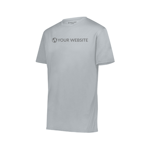 [222818.099.S-LOGO2] Men's Movement Dri Fit Shirt (Adult S, Silver, Logo 2)