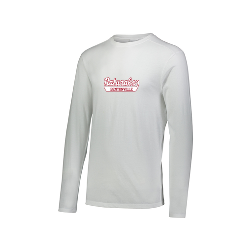 [FTLCUBWH-AXS-LOGO1] Decker Men's Tri-Blend T-Shirt - Long Sleeve (Adult XS, White, Logo 1)