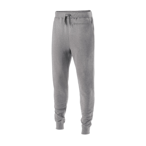 [229548.017.XS-LOGO2] Men's 60/40 Fleece Jogger (Adult XS, Silver, Logo 2)