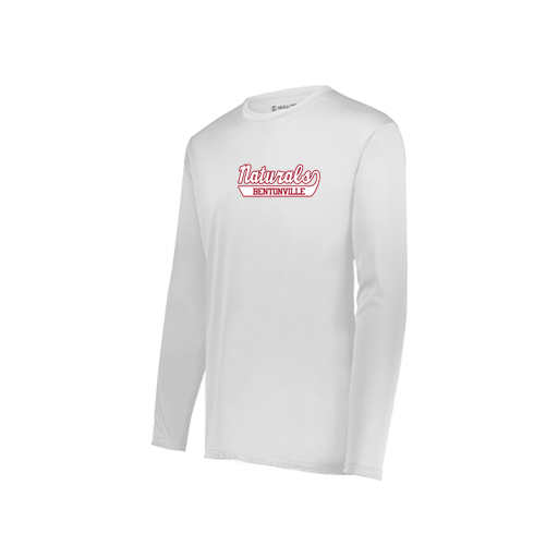 [222823.005.S-LOGO1] Youth LS Smooth Sport Shirt (Youth S, White, Logo 1)