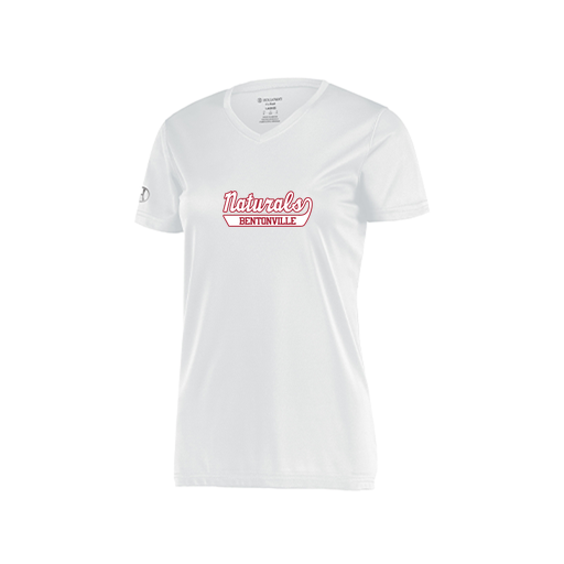 [222820.005.S-LOGO1] Ladies Movement Dri Fit Shirt (Female Adult S, White, Logo 1)