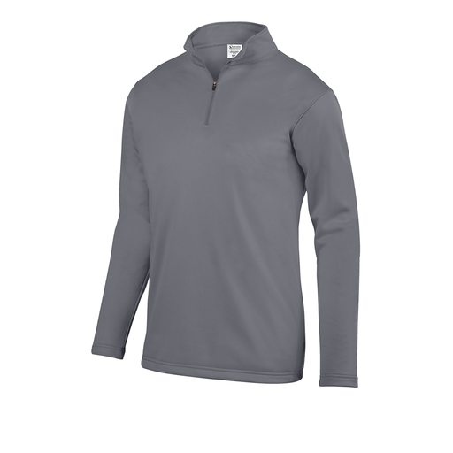 [5508.059.S-LOGO4] Youth FlexFleece 1/4 Zip (Youth S, Gray, Logo 4)