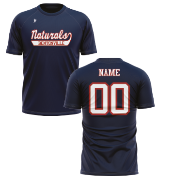Bentonville Naturals - Navy Crew Neck Jersey